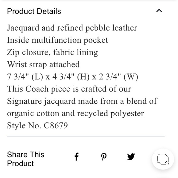 Coach Dempsey Boxy cosmetic 20 with Garden plaid print with Coach patch. - Picture 5 of 5